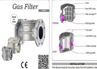 6 Bar 가스 압력 조절기 이탈리아 Geca Made Gas Filter GF050-TPIO - PMax
