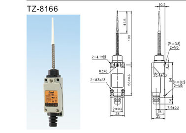 두 배 봄 기계장치를 가진 상표 한계 스위치 나일론 유형이 모형 엄밀한에 의하여 가는 TZ-8166를 가십시오