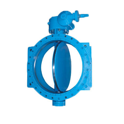 탄력 있는 앉아 있는 전기 모터에 의하여 운영하는 벨브 두 배 편심 플랜지 끝