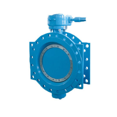 탄력 있는 앉아 있는 전기 모터에 의하여 운영하는 벨브 두 배 편심 플랜지 끝