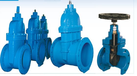 물을 위한 2 인치 핸드휠 무쇠 게이트 밸브 연약한 자리를 잡은 DN50-600 크기