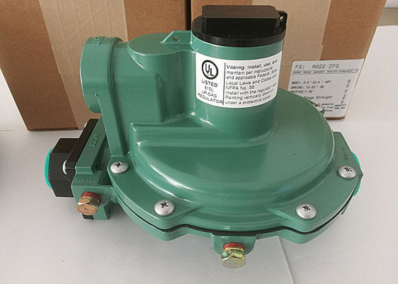 10 Psi R622-DFG Fisher R622 모델 가스 조절기 Emerson 저압 Lpg 조절기